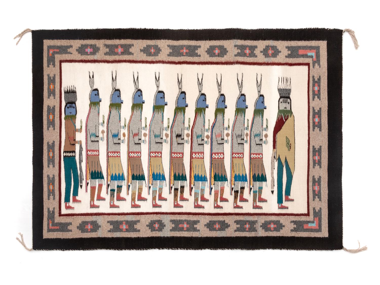 Navajo Yeibichai Weaving / Rug