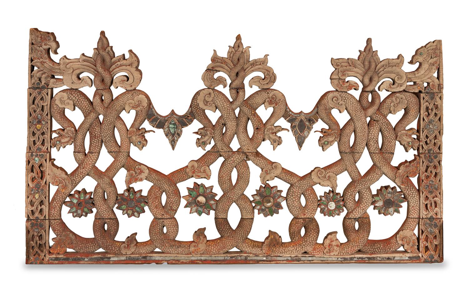 A Thai Carved Panel