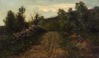 Delbert Dana Coombs and George Frederick Morse, (American, 1850–1938 and 1834–1926), Landscape, 1890 and Landscape, 1879 (a pair of wor