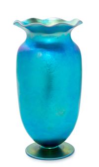 A Blue Aurene Vase