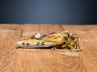 Kiowa Child's Beaded Hide Moccasins