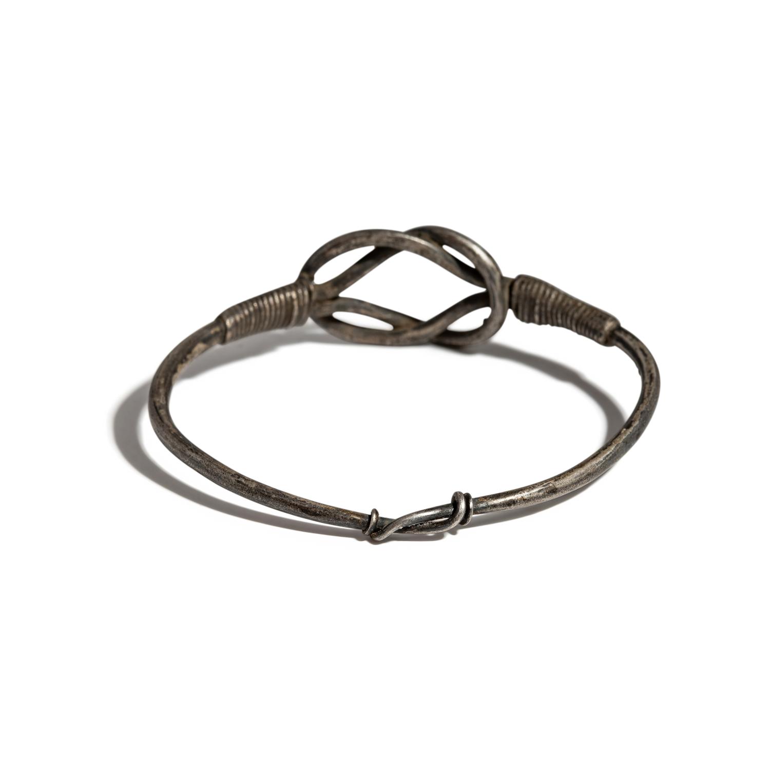 A Roman Silver Bracelet with a Hercules Knot