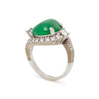 JADE AND DIAMOND RING