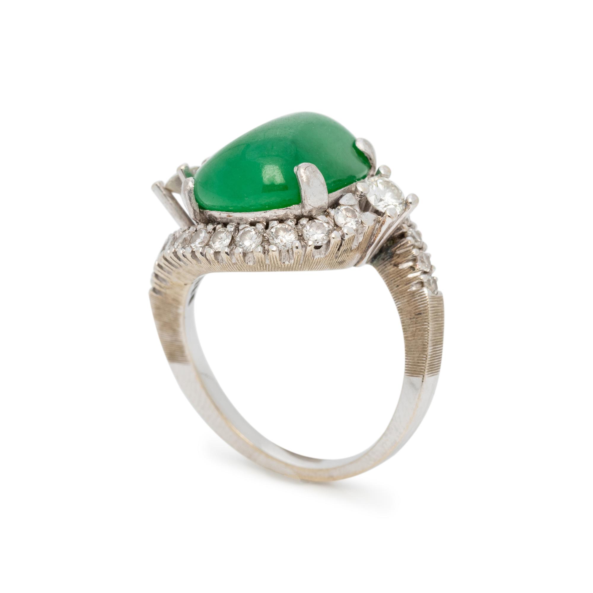 JADE AND DIAMOND RING