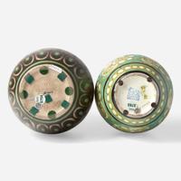 Two Art Deco glazed stoneware vases Charles Catteau (French, 1880-1966) and Léon Lambilotte, Boch Frères Keramis, Belgium, circa 1925