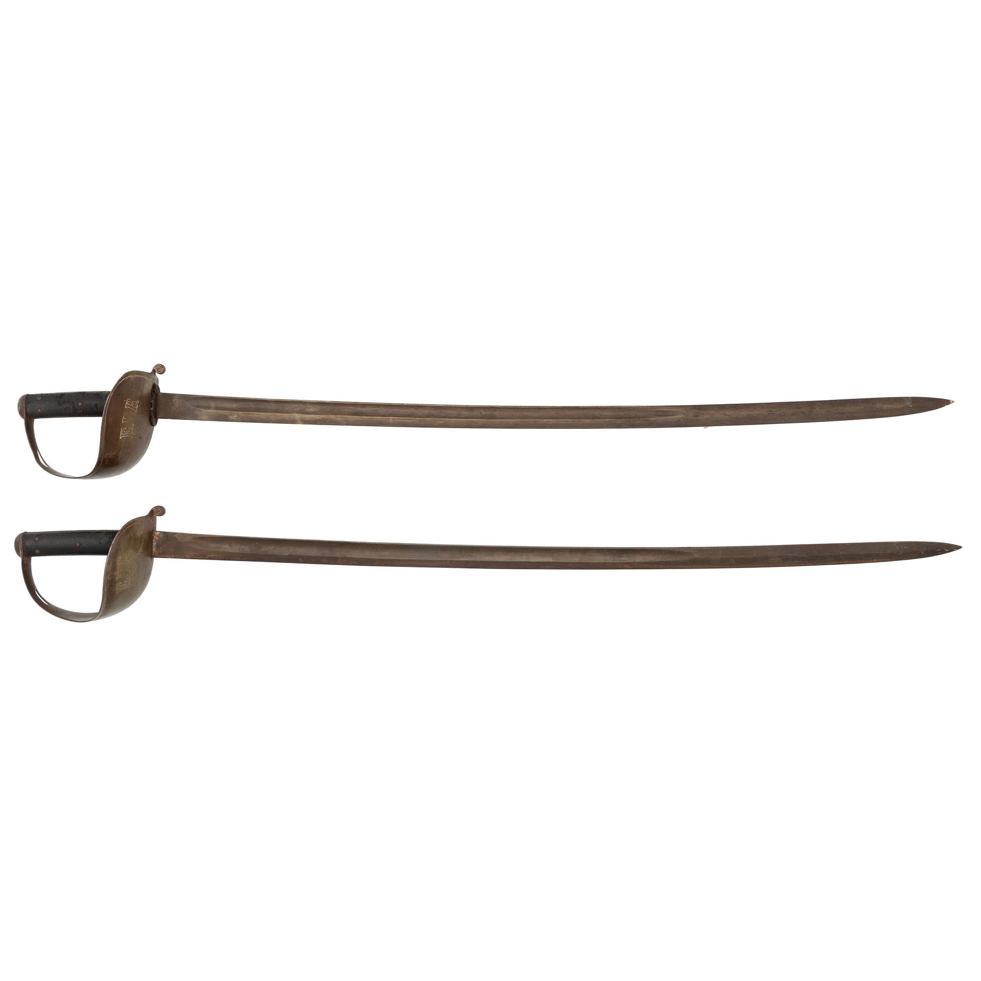 Lot of Two Brazilian Model 1880 Cavalry Sabers