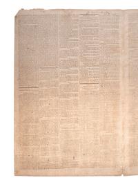 [POLITICS - JEFFERSON, Thomas (1743-1826)]. The Repertory. Boston, 12 December 1806.