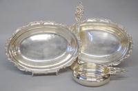 Sterling silver porringer and a sterling silver page knife shreve, crump, & low co., inc., boston, ma, mid 19th to 20th century