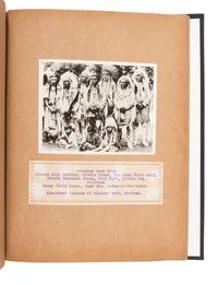 [NATIVE AMERICANS]. Album of 18 photographs of Blackfeet Chiefs, incl. Two Guns White Calf.