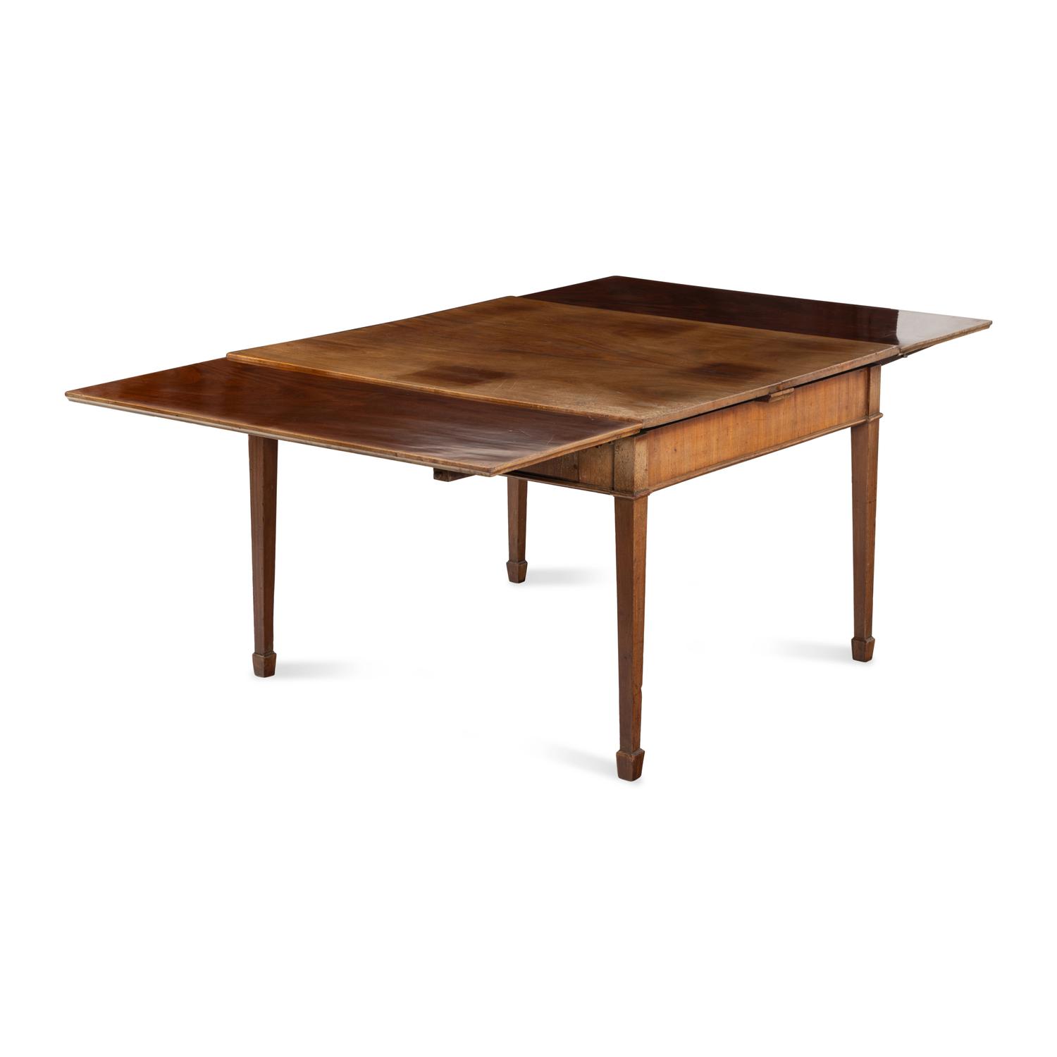 A Regency Mahogany Draw-Leaf Game Table