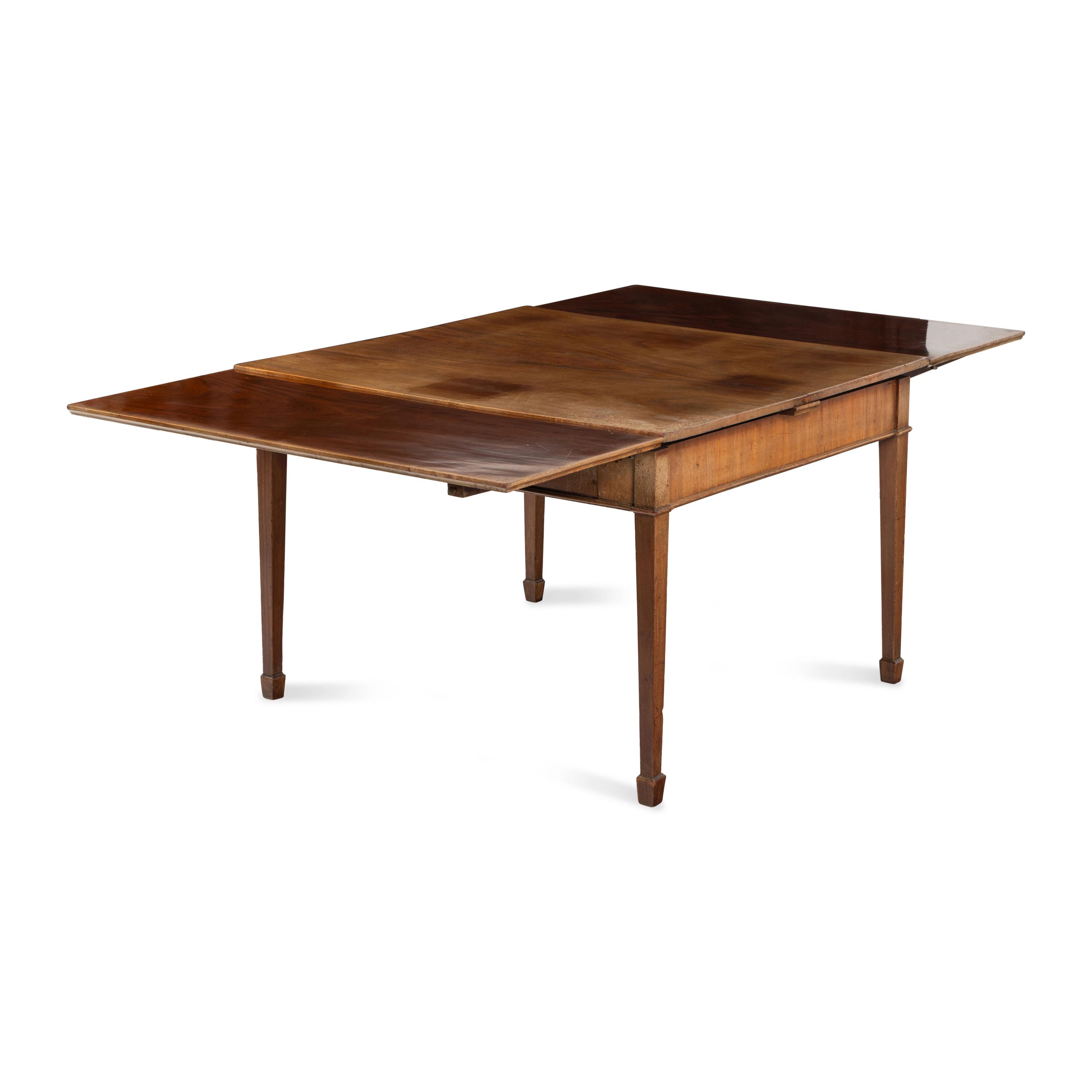 A Regency Mahogany Draw-Leaf Game Table