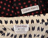Three Designer Dresses: Two Calvin Klein and One Andre Laug, 1980s