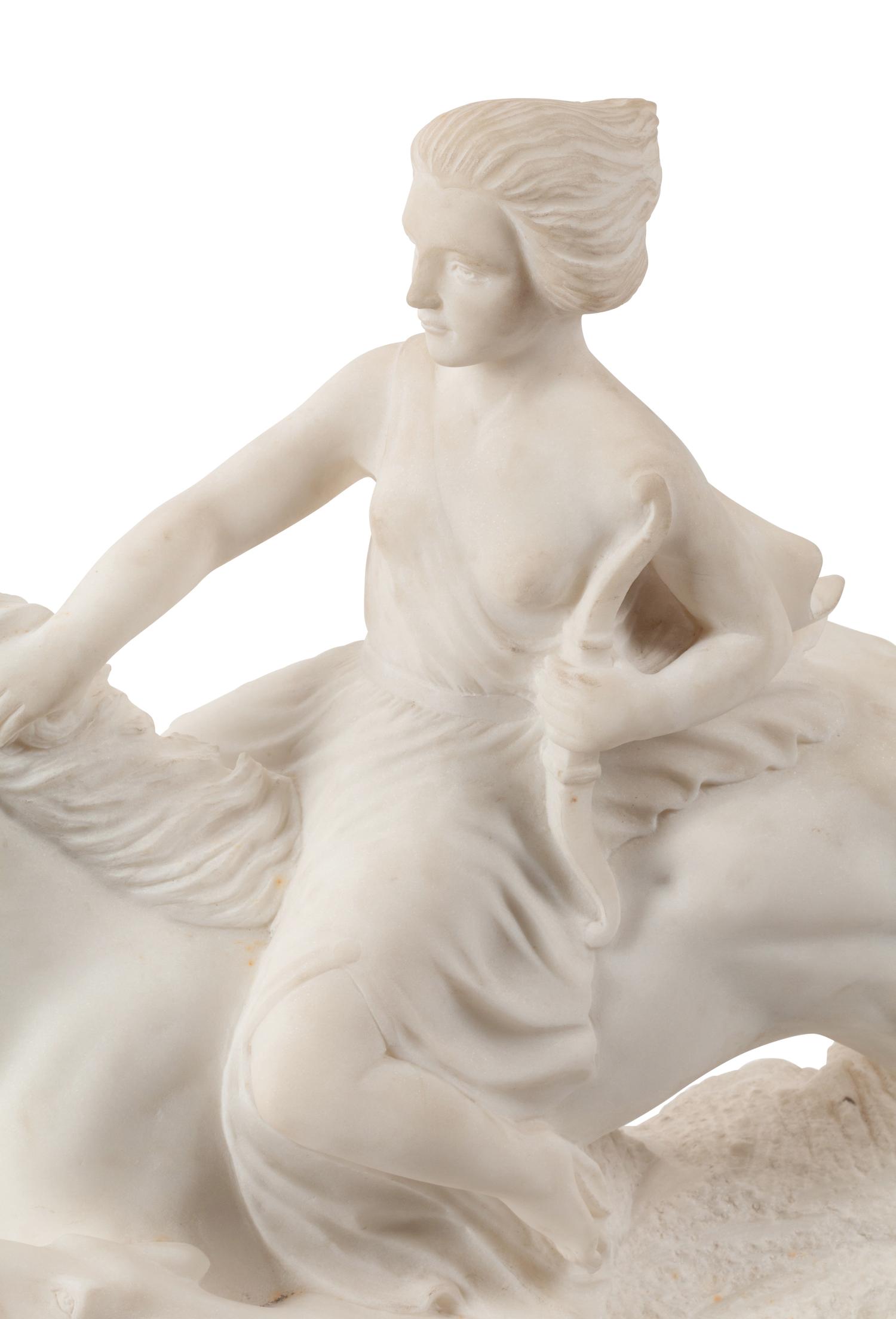 A Continental Marble Figural Group