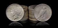 A Group of Twenty United States 1922 Peace Silver Dollar Coins