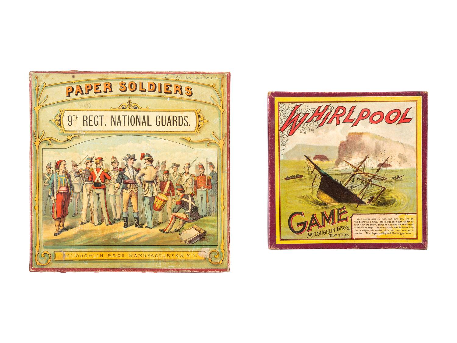 Nine McLoughlin Bros. Illustrated Games