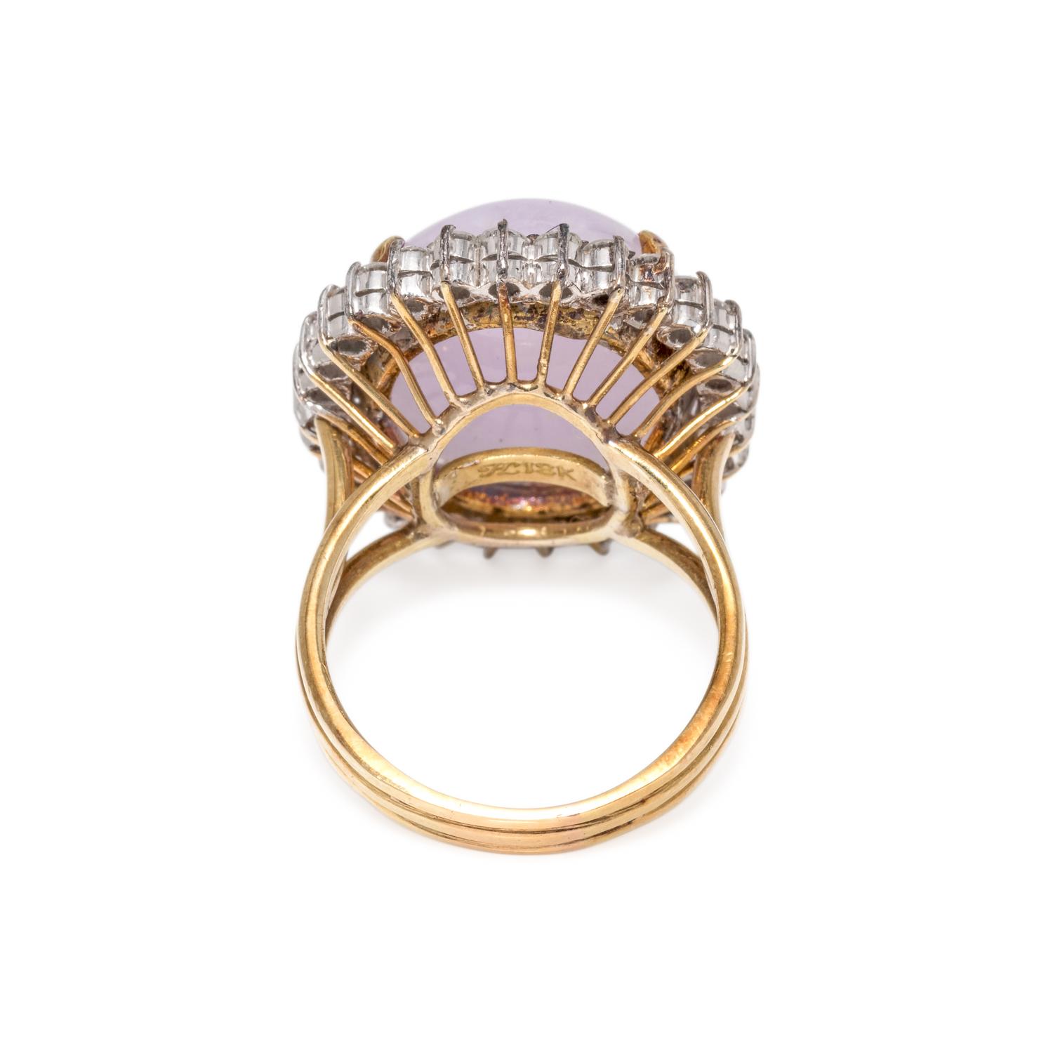 HONORA, LAVENDER JADE AND DIAMOND RING