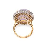 HONORA, LAVENDER JADE AND DIAMOND RING