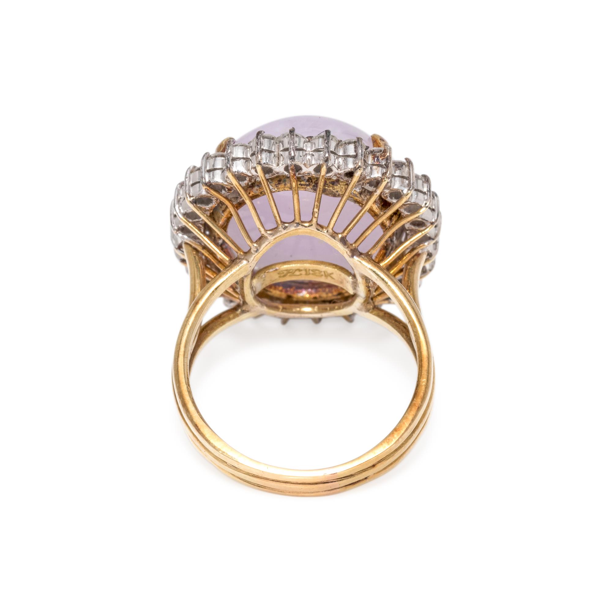 HONORA, LAVENDER JADE AND DIAMOND RING