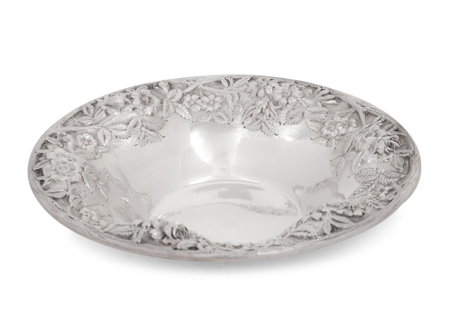 An American Silver Repousse Bowl