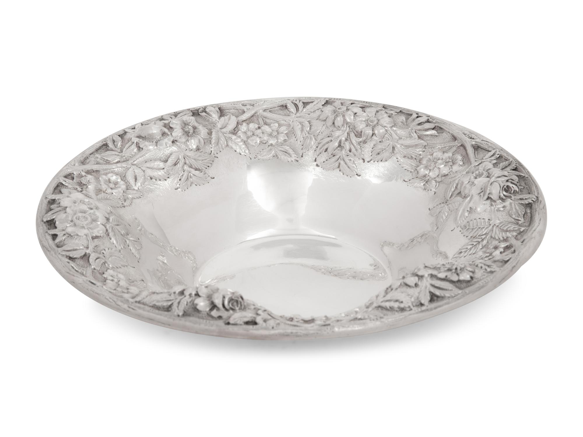 An American Silver Repousse Bowl