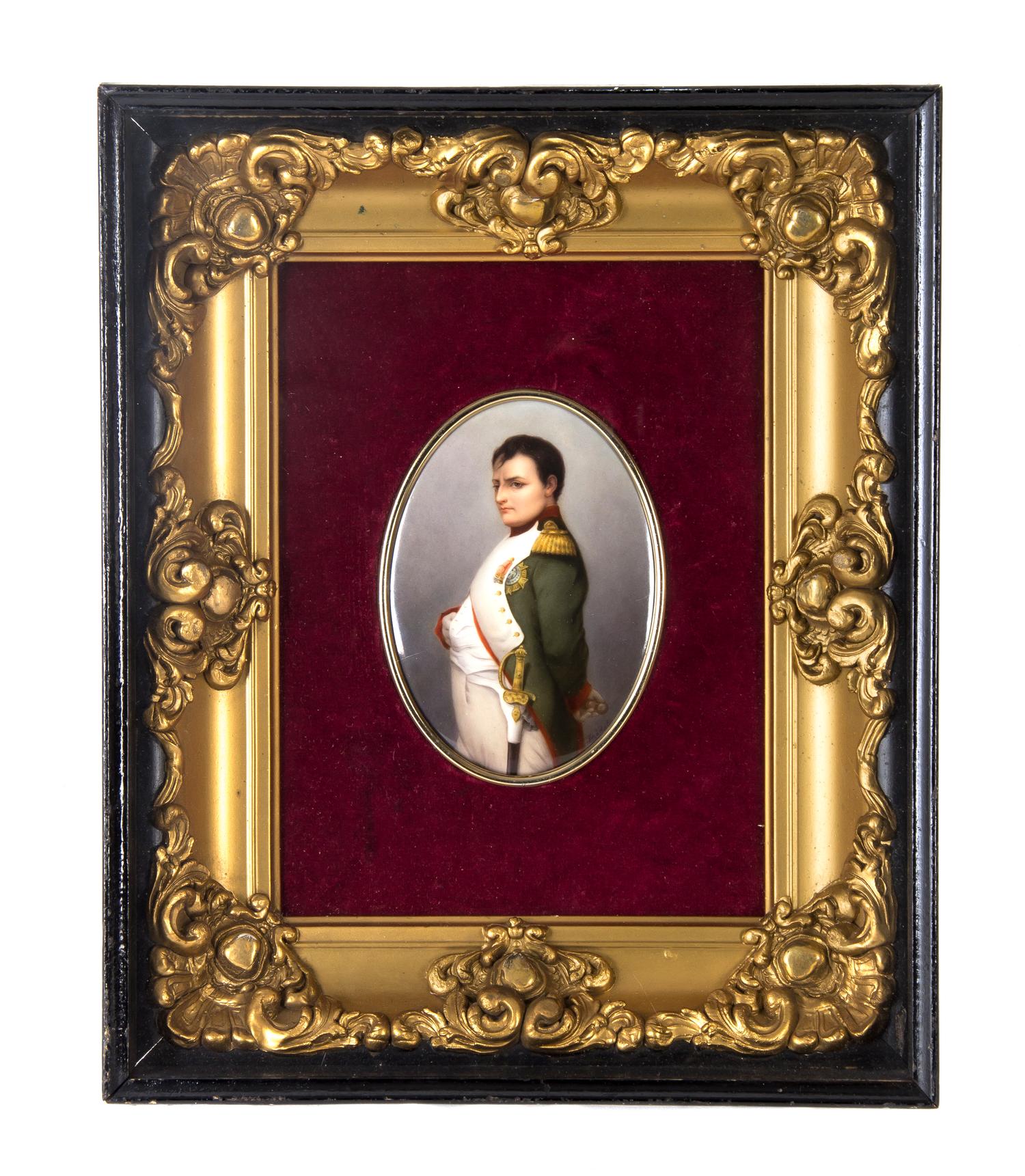A Berlin (K.P.M.) Porcelain Plaque, Height 16 x width 13 inches.