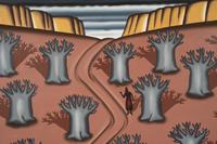 Crossing the Bandiagara Escarpment With Baobab Trees and Dogon Dancers