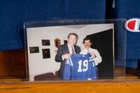 A Johnny Unitas Signed Autograph Baltimore Colts Jersey (With Photo From Signing),
