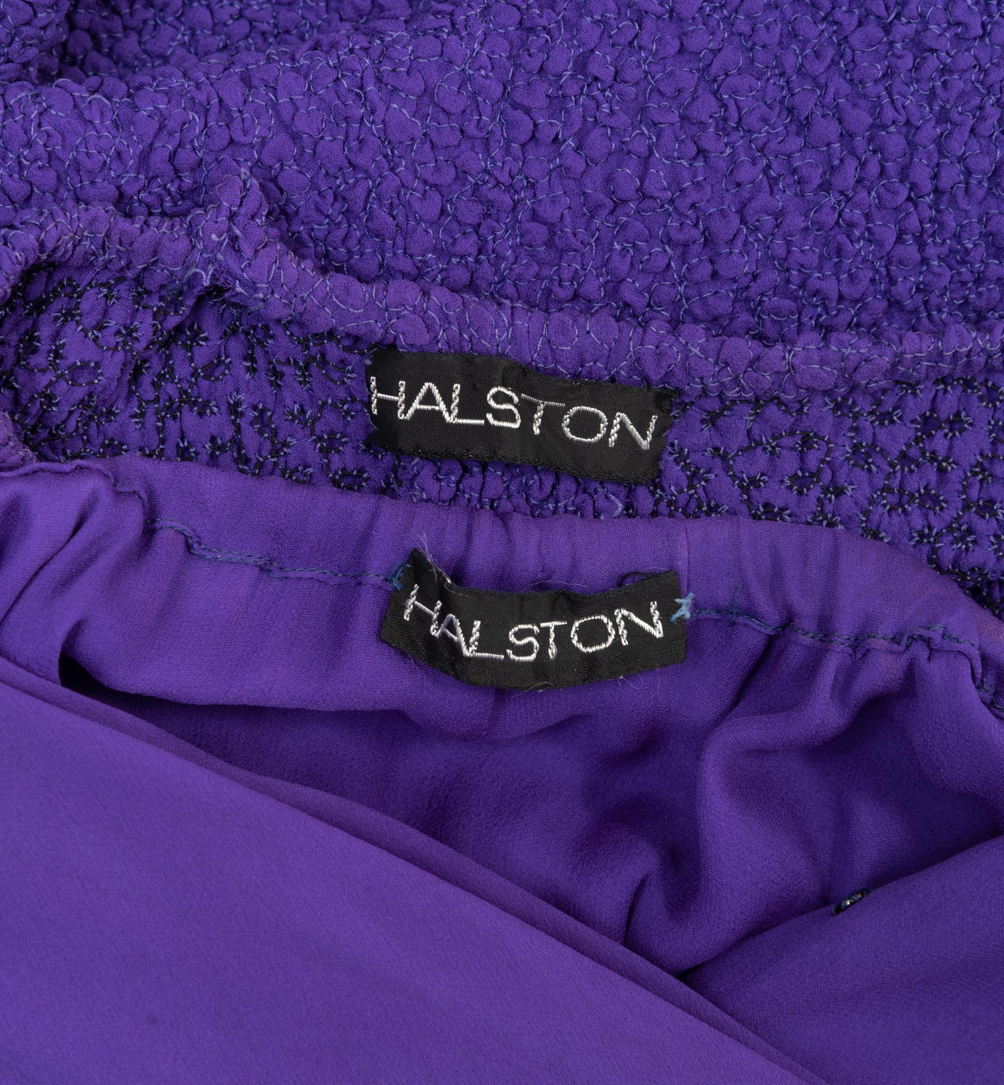Halston Three-Piece Evening Ensemble, c.1975
