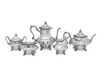 An American Silver Five-Piece Tea and Coffee Service