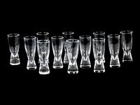 A Set of Twelve Steuben Cordial Glasses