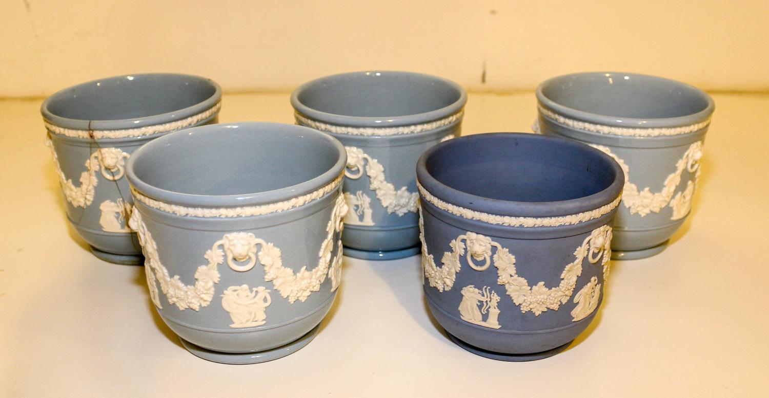 Five Wedgwood Jardinieres Height 39 inches. — 20TH CENTURY