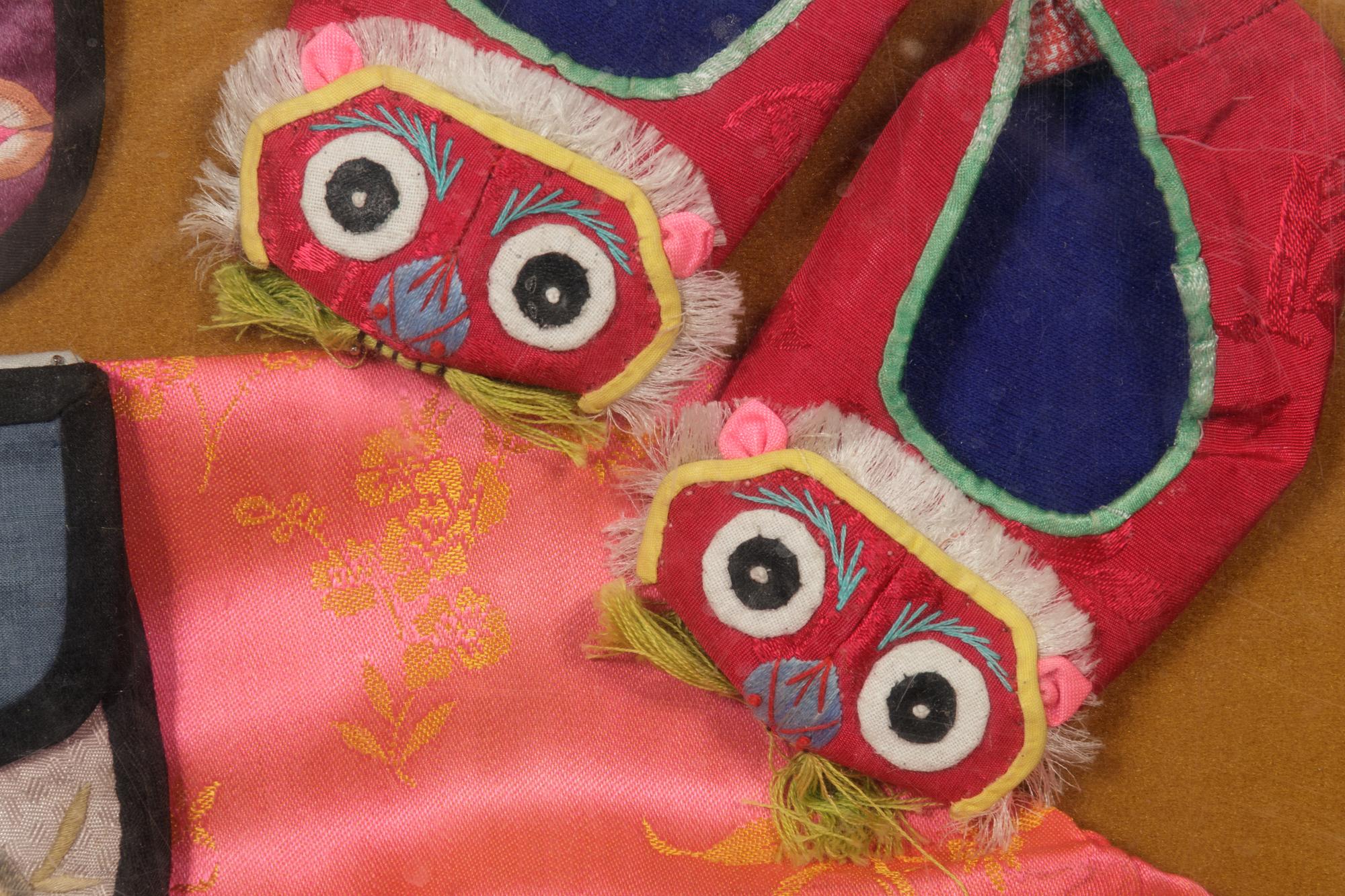 Five Chinese Embroidered Silk Children's Articles