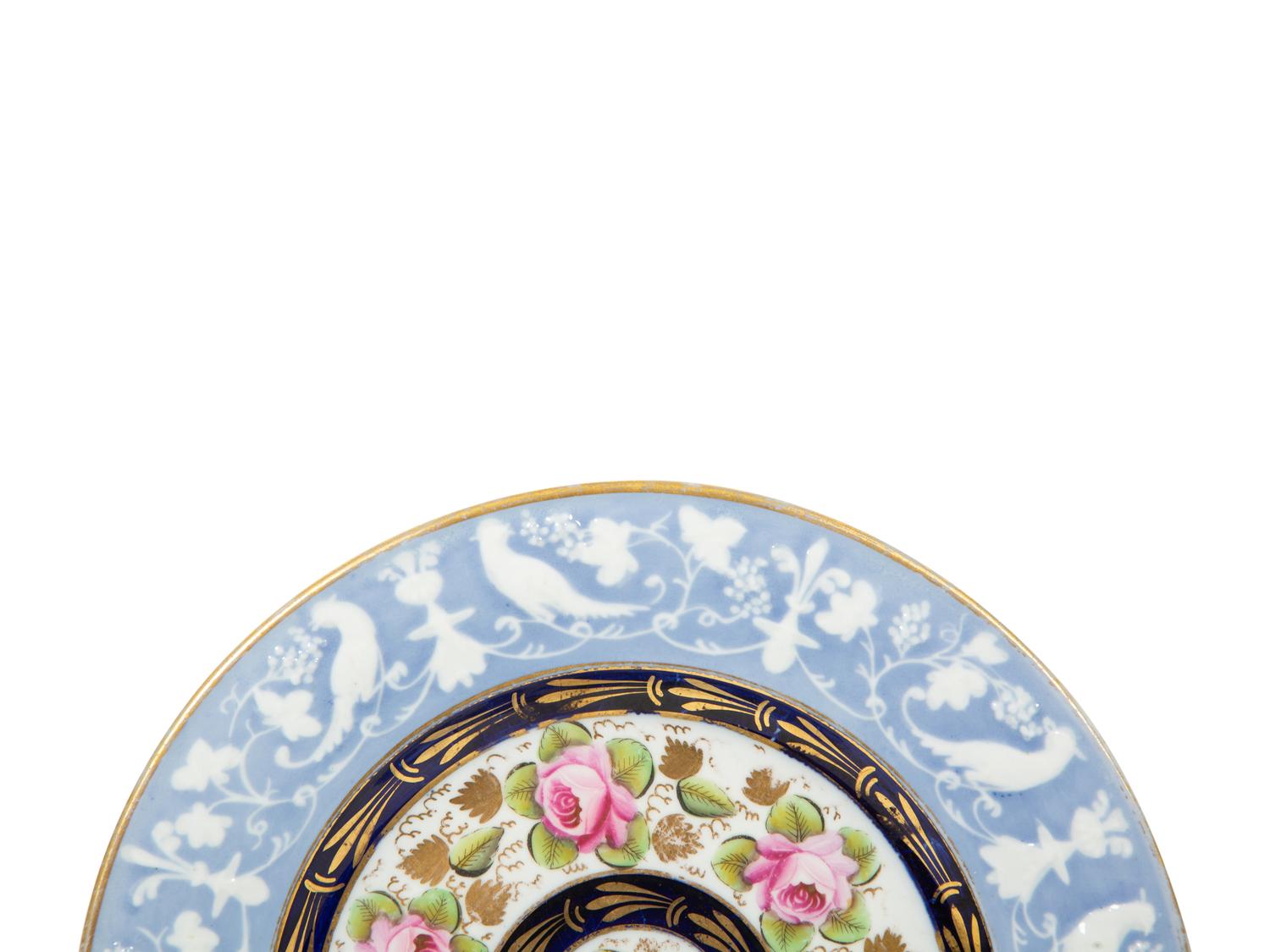 Two Pairs of English Porcelain Plates