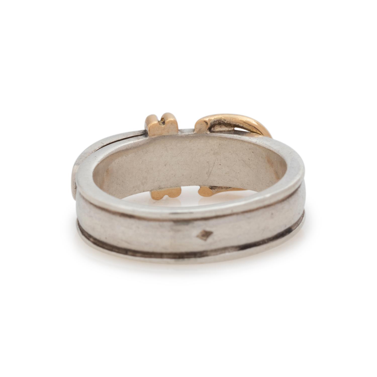 Two Hermès Items: Pair of Ear Clips and Ring