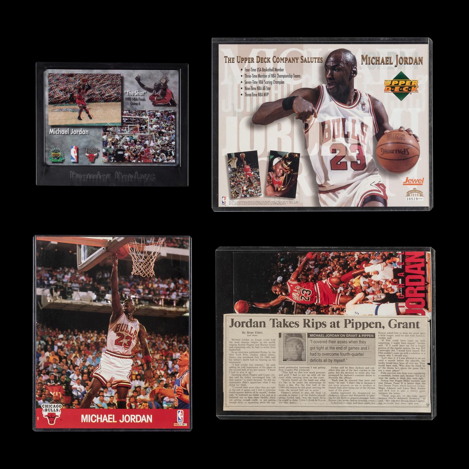 A Large Collection of Assorted Michael Jordan Basketball Cards