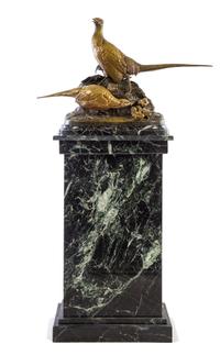 Clovis-Edmond Masson, (French, 1838-1913), A Family of Pheasants