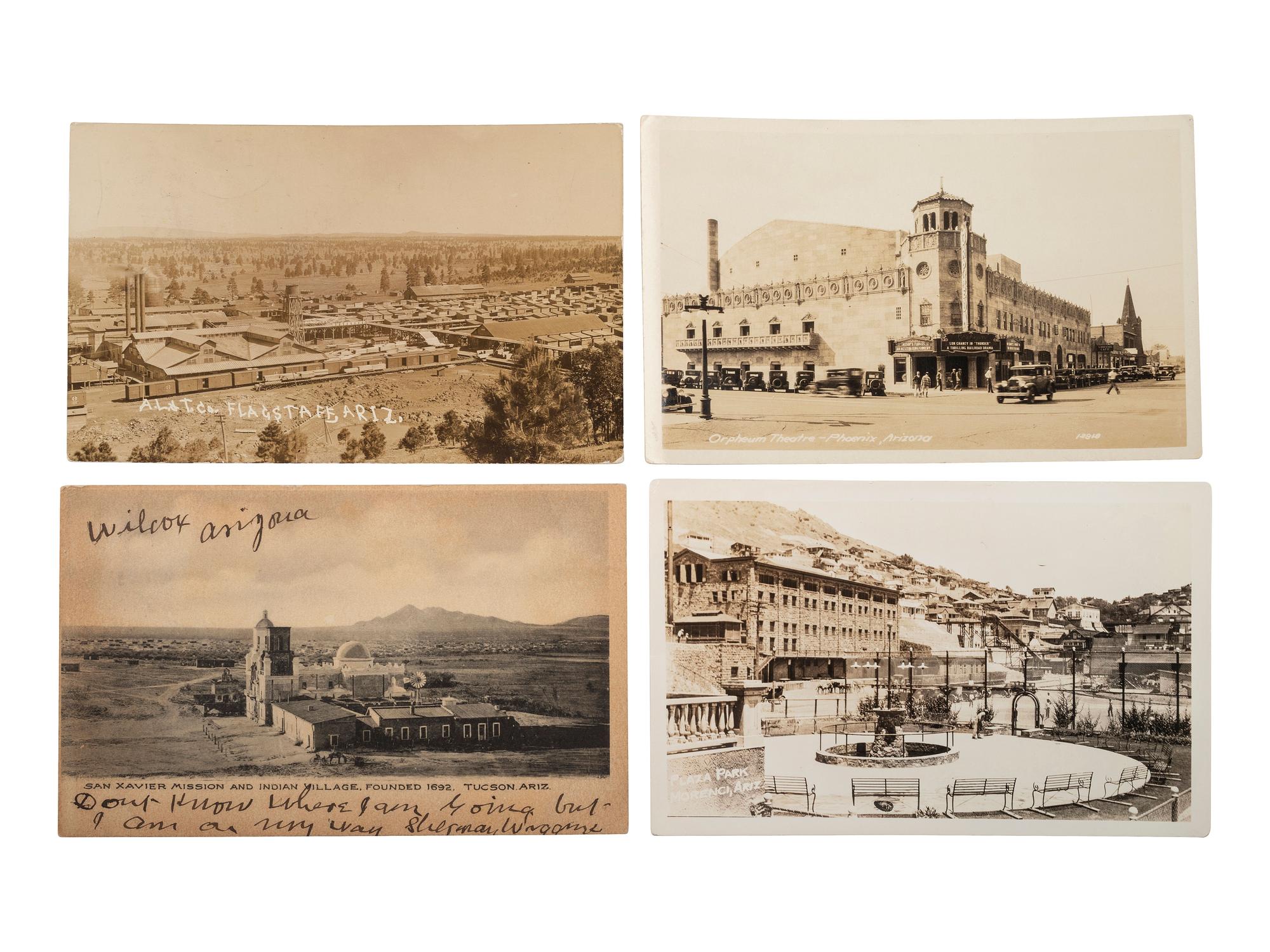 [WESTERN AMERICANA]. A group of 65 RPPCs & photographs of Arizona.