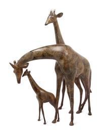 Giraffe Family Sculpture edition 58/750