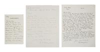 Maugham, W. Somerset (1874-1965). A group of 3 autograph letters signed, to art dealer Sir Hugh Lane, comprising: