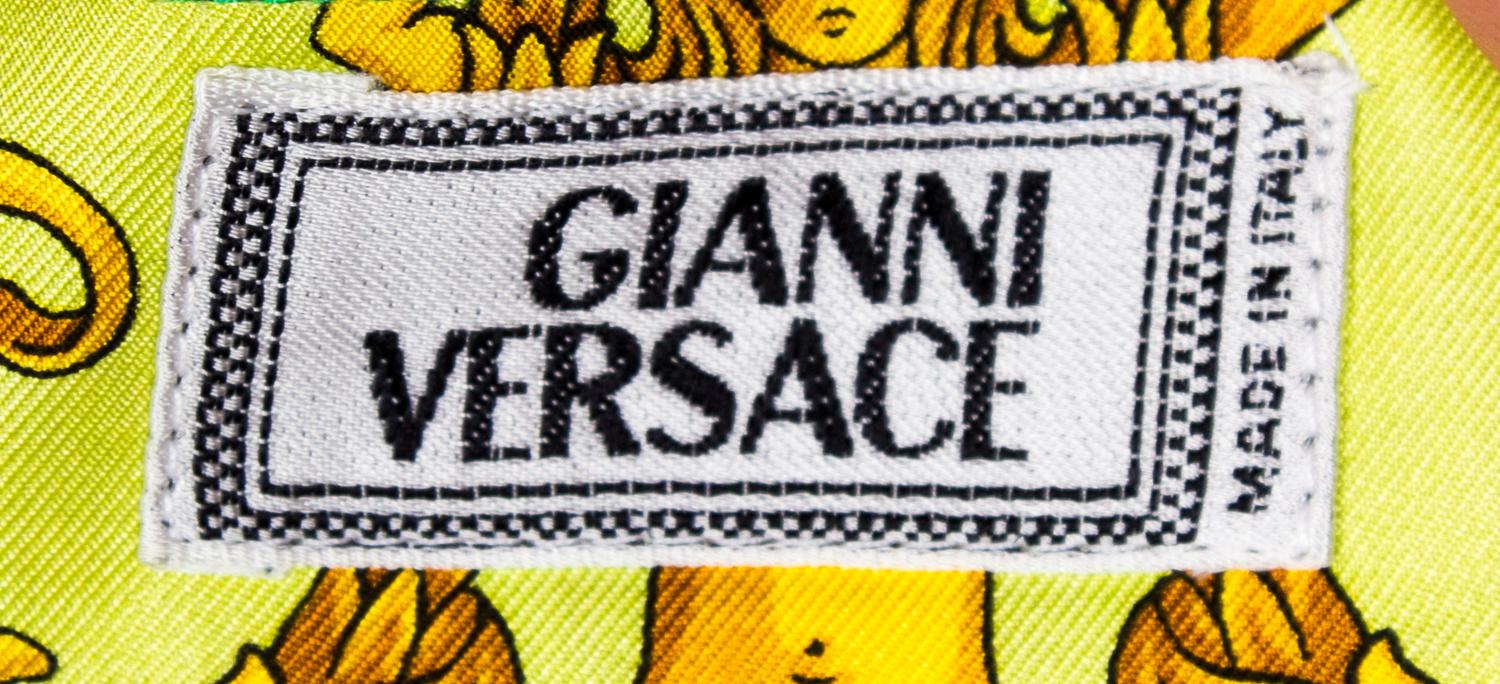 A Gianni Versace Silk Print Shirt, Size 48.