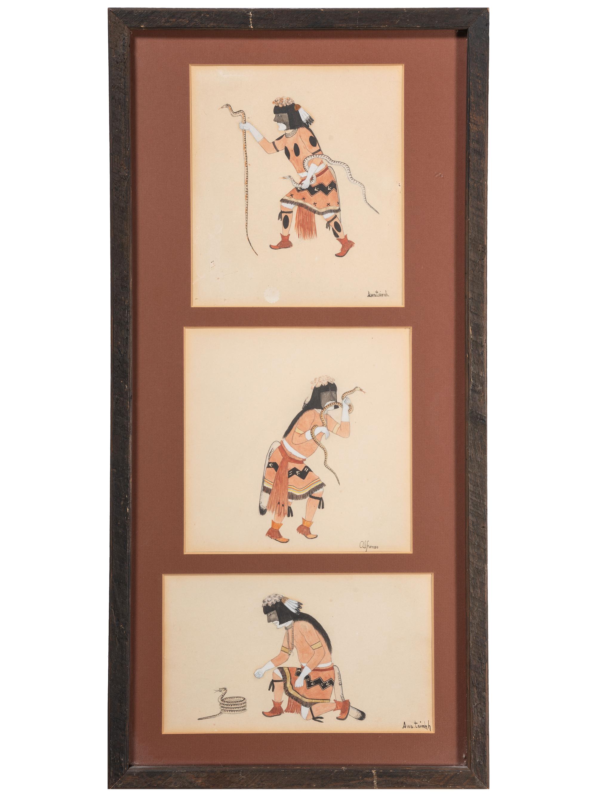 untitled, Snake Dancer Triptych