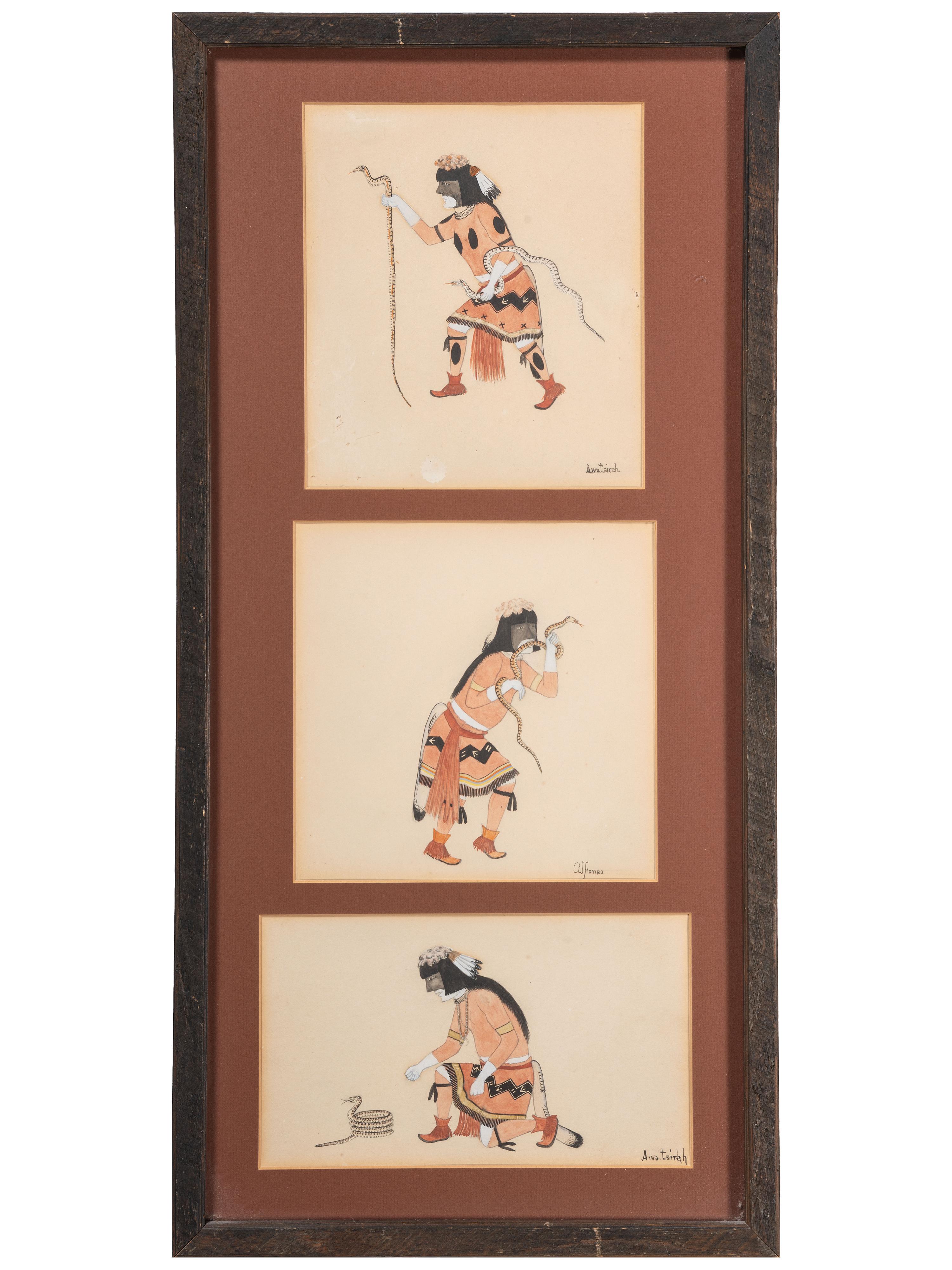 untitled, Snake Dancer Triptych