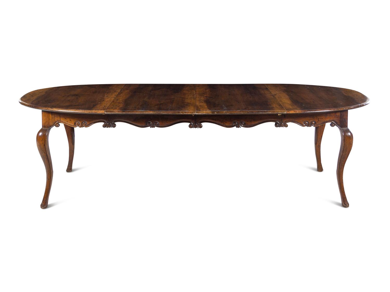 A French Provincial Fruitwood Dining Table