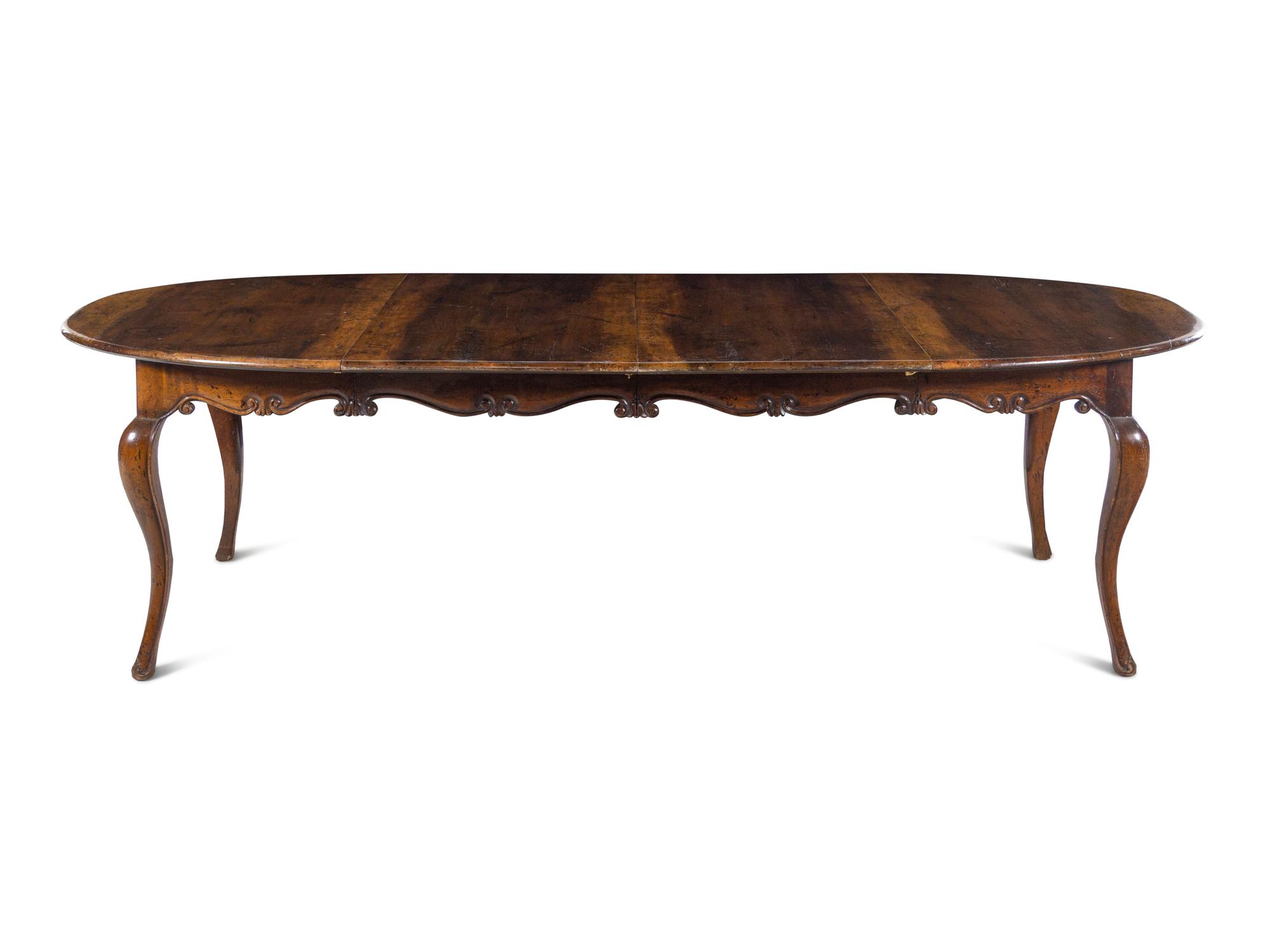 A French Provincial Fruitwood Dining Table