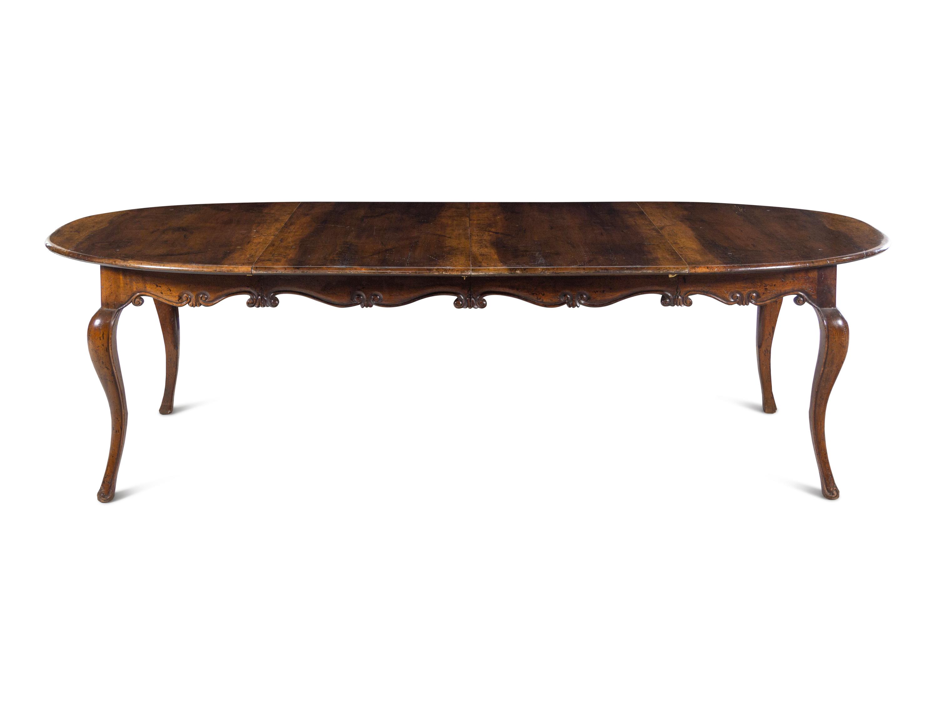 A French Provincial Fruitwood Dining Table