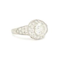 BAILEY, BANKS, AND BIDDLE, PLATINUM AND DIAMOND RING