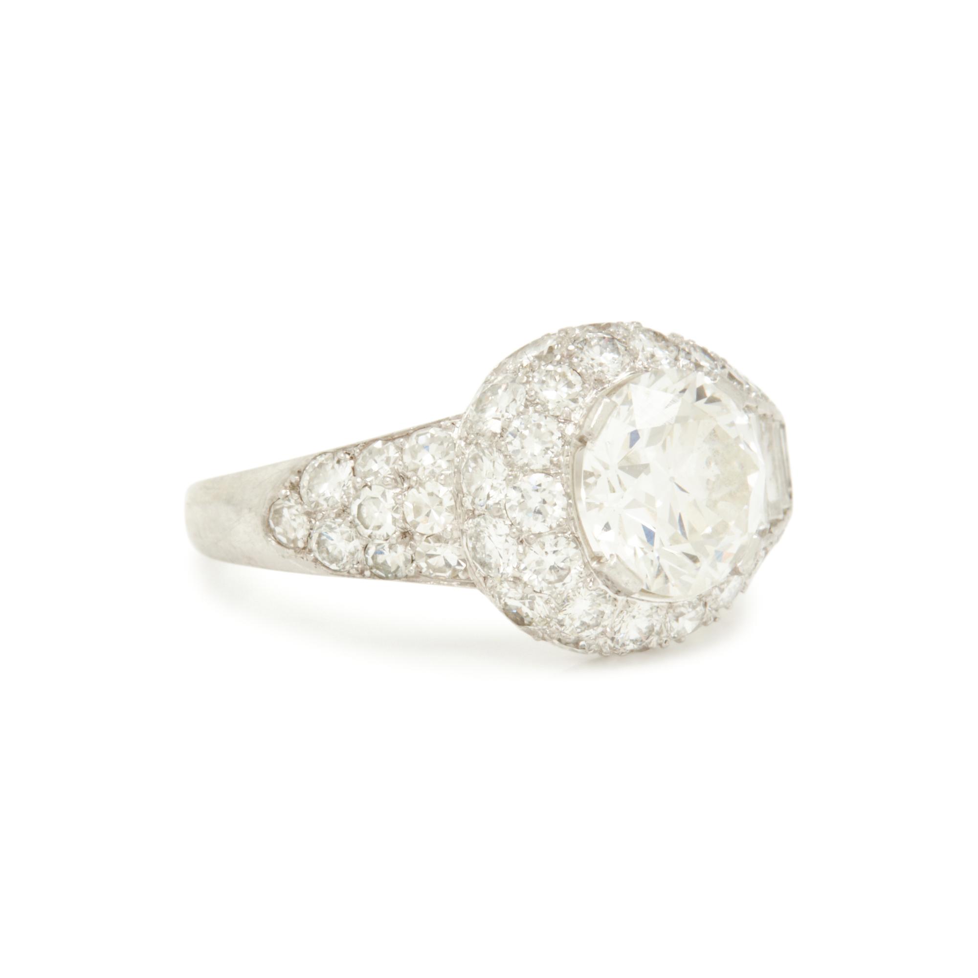 BAILEY, BANKS, AND BIDDLE, PLATINUM AND DIAMOND RING