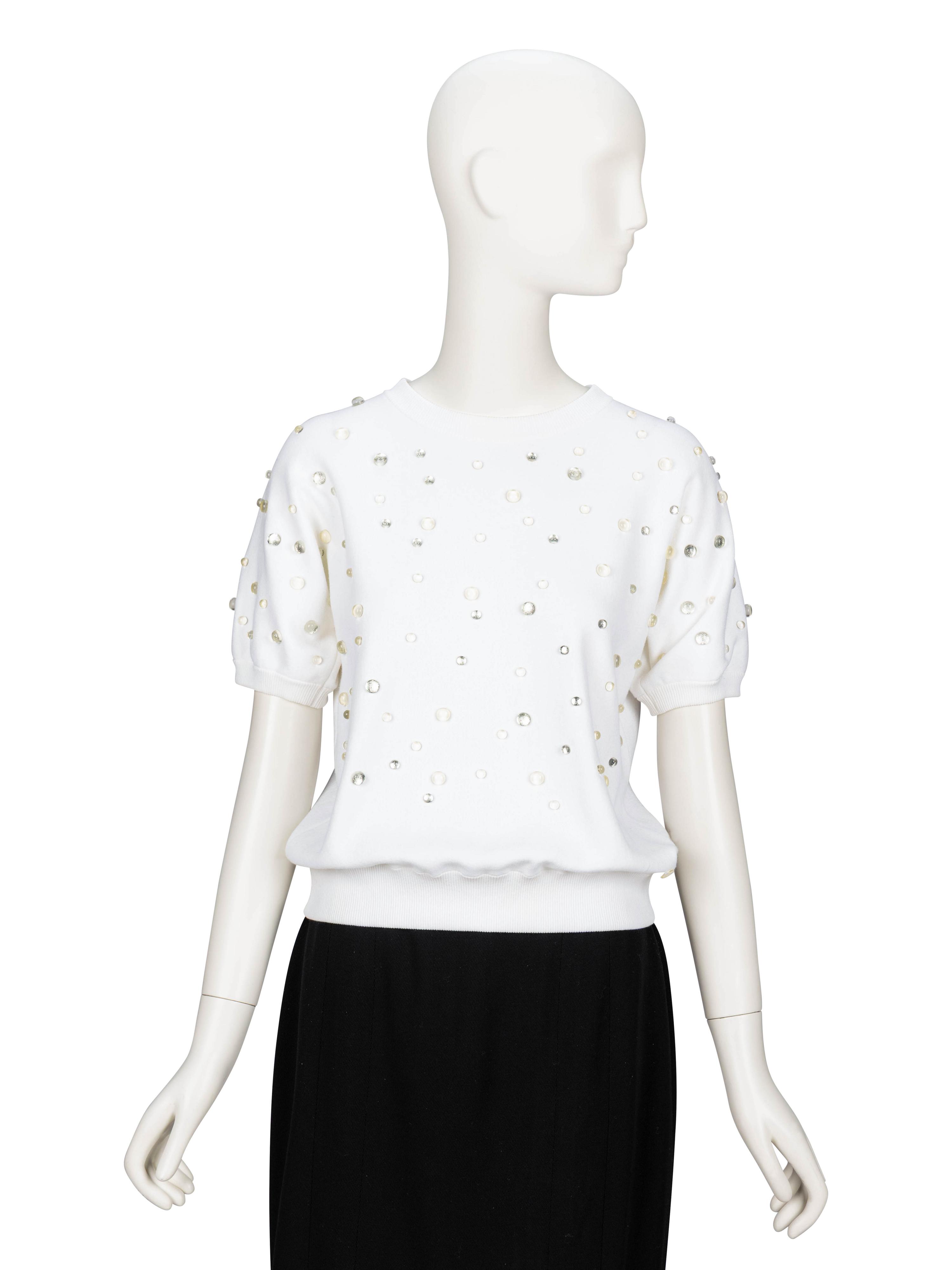 Chanel, Four Black & White Tops