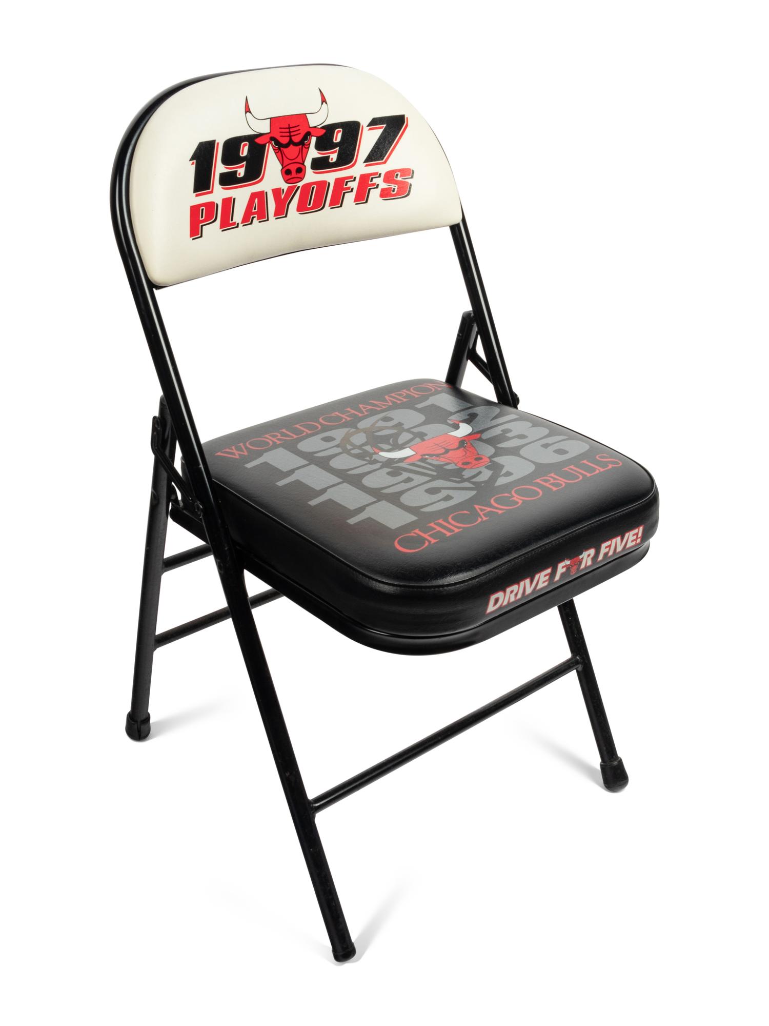 A Group of Four 1997 Chicago Bulls Michael Jordan "Last Dance" Era United Center Stadium Chairs,