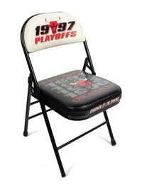 A Group of Four 1997 Chicago Bulls Michael Jordan "Last Dance" Era United Center Stadium Chairs,
